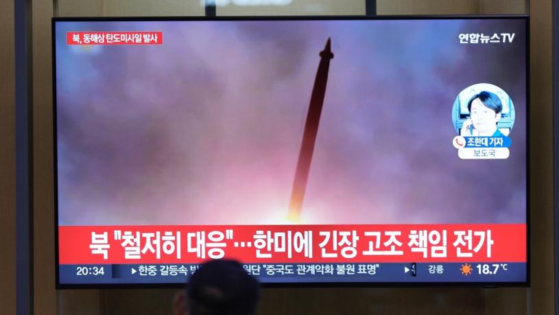 北韩向东部海域发射2枚弹道导弹