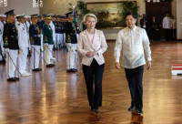歐盟委員會主席馮德萊恩訪菲  抗衡中國「一帶一路」倡議