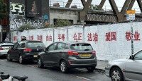 中國留學生刷白倫敦塗鴉牆 寫「社會主義價值觀」24紅字引軒然大波