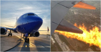 【有片】飛機起火很嚇人 乘客手機捕捉驚悚時刻