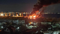 乌克兰击中黑海登陆舰“新切尔卡斯克号”　俄罗斯证实1死2伤