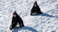 因场地有安全隐患 多伦多禁止市内45座山丘上玩平底雪橇