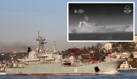 俄烏戰爭︱烏克蘭出動無人機  擊沉俄軍大型登陸艦︱有片