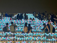 东九LED花海正式开放  浪漫清雅成打卡景点  区议员料逾百万人次到访