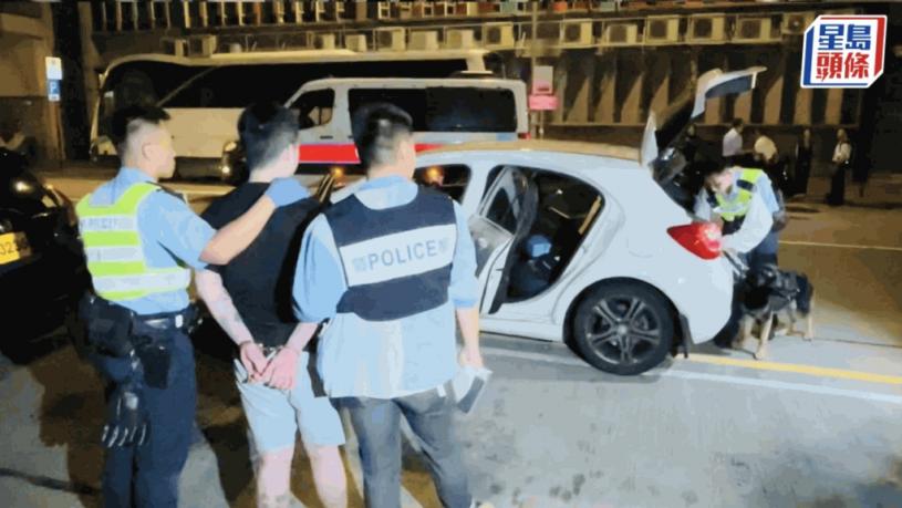 旺角白色平台化身毒品快餐車 警方截查搜出數十包K仔  男司機當場被捕