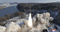北韓昨試射新型防空導彈及戰略巡航導彈超大彈頭