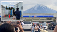 富士山绝景︱河口湖LAWSON架黑幕“赶客”   打卡新点原来喺度……