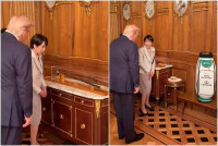 特朗普访日 | 复制安倍晋三模式 高市赠特朗普“安倍高球杆”